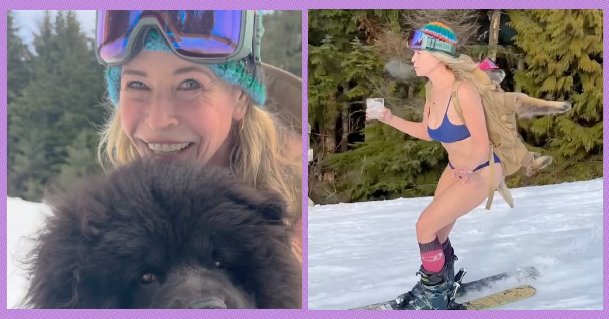 chelsea-handler-skied-into-her-49th-birthday-with-a-bikini,-a-joint,-a-drink-&-a-dog