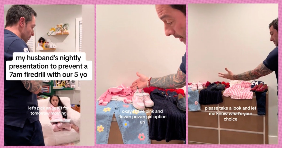 this-dad-presents-his-daughter-with-outfit-choices-for-the-next-day-each-night-before-bed