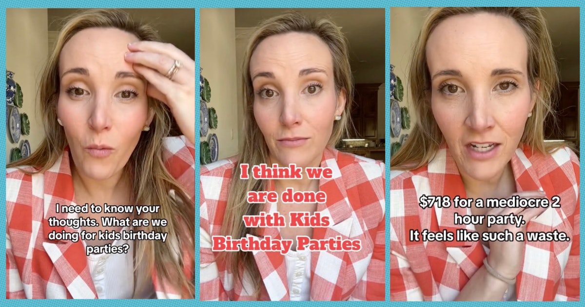 This Mom Is Done Throwing $700 Kid Birthday Parties